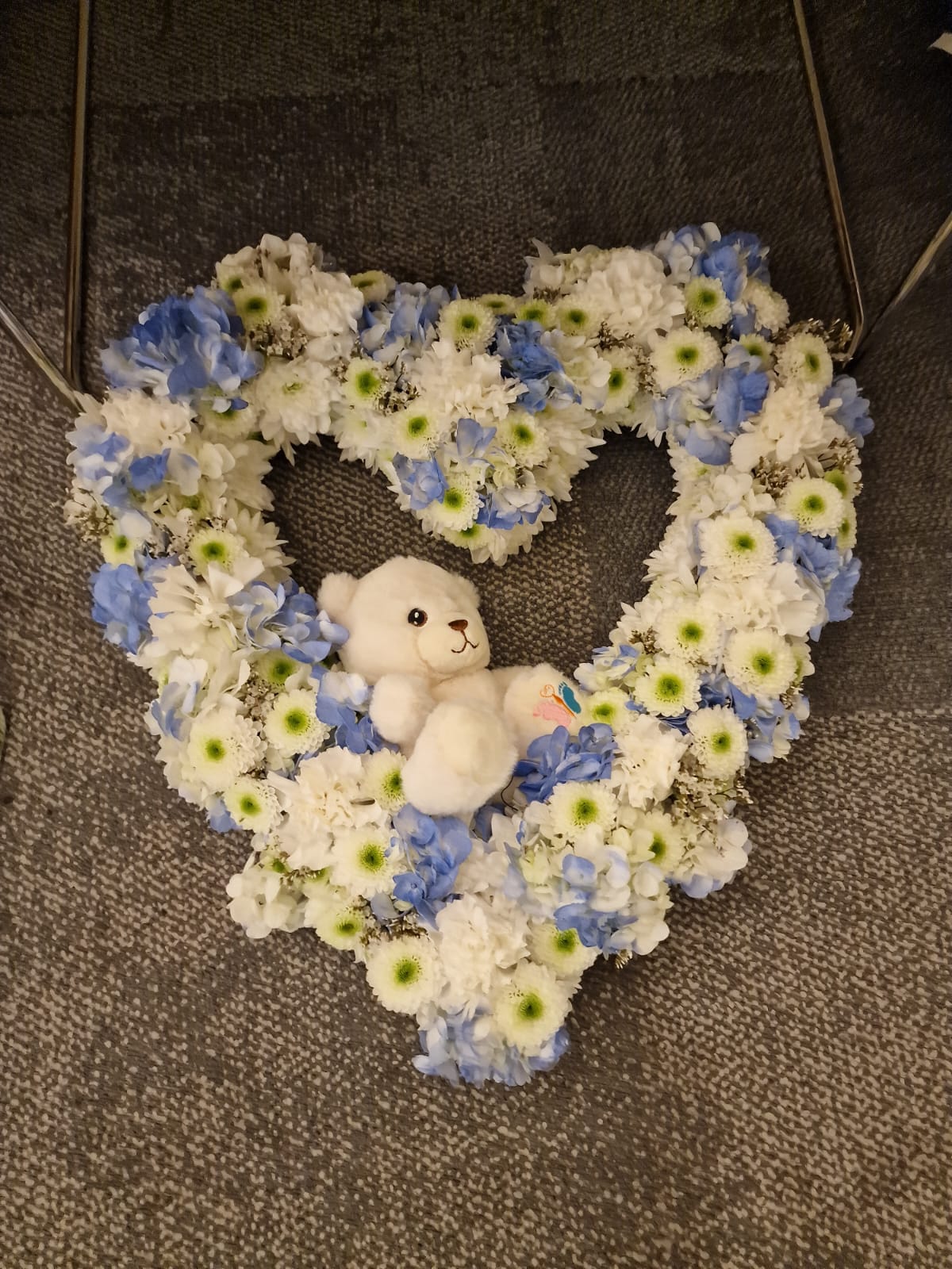 Soft Blue Open Heart